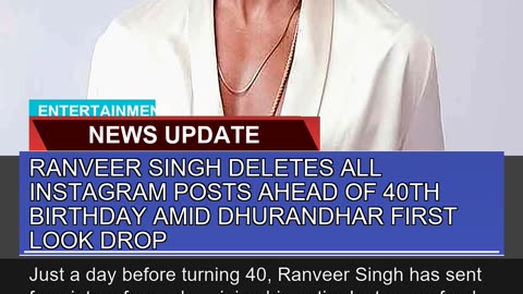 Ranveer Singh Deletes All Instagram Posts Ahead of