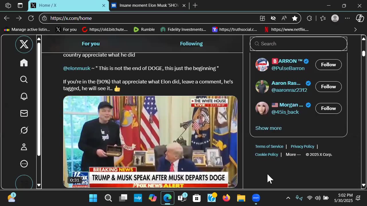 Trump Elon Meeting Felt Very Different - Hard Parting