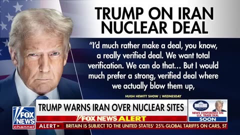 Trump warns Iran: 'Blow them up nicely or blow them up viciously'