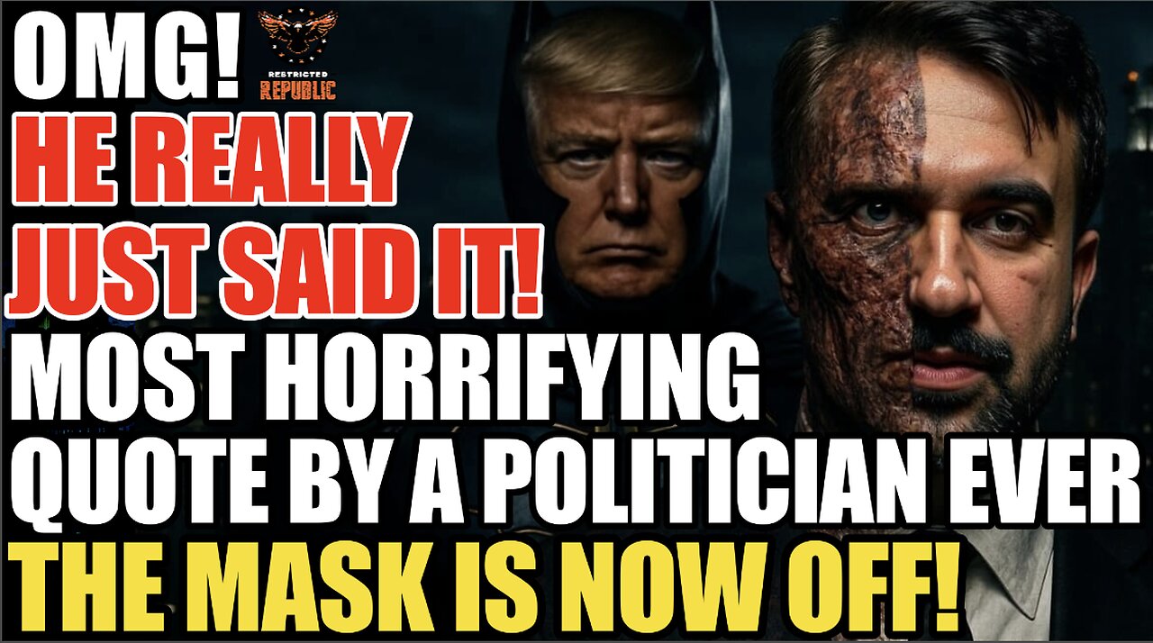 OMG! He Really Just Said It! The Most Horrifying Quote Ever Spoken By a Politician..the Mask is Off!