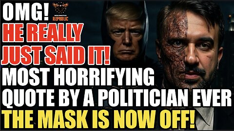 OMG! He Really Just Said It! The Most Horrifying Quote Ever Spoken By a Politician..the Mask is Off!