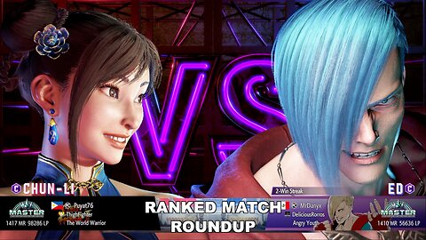 Kuya Kalbo SF6 Ranked Roundup. Chun Li Master Rank [Hori Fight Stick]