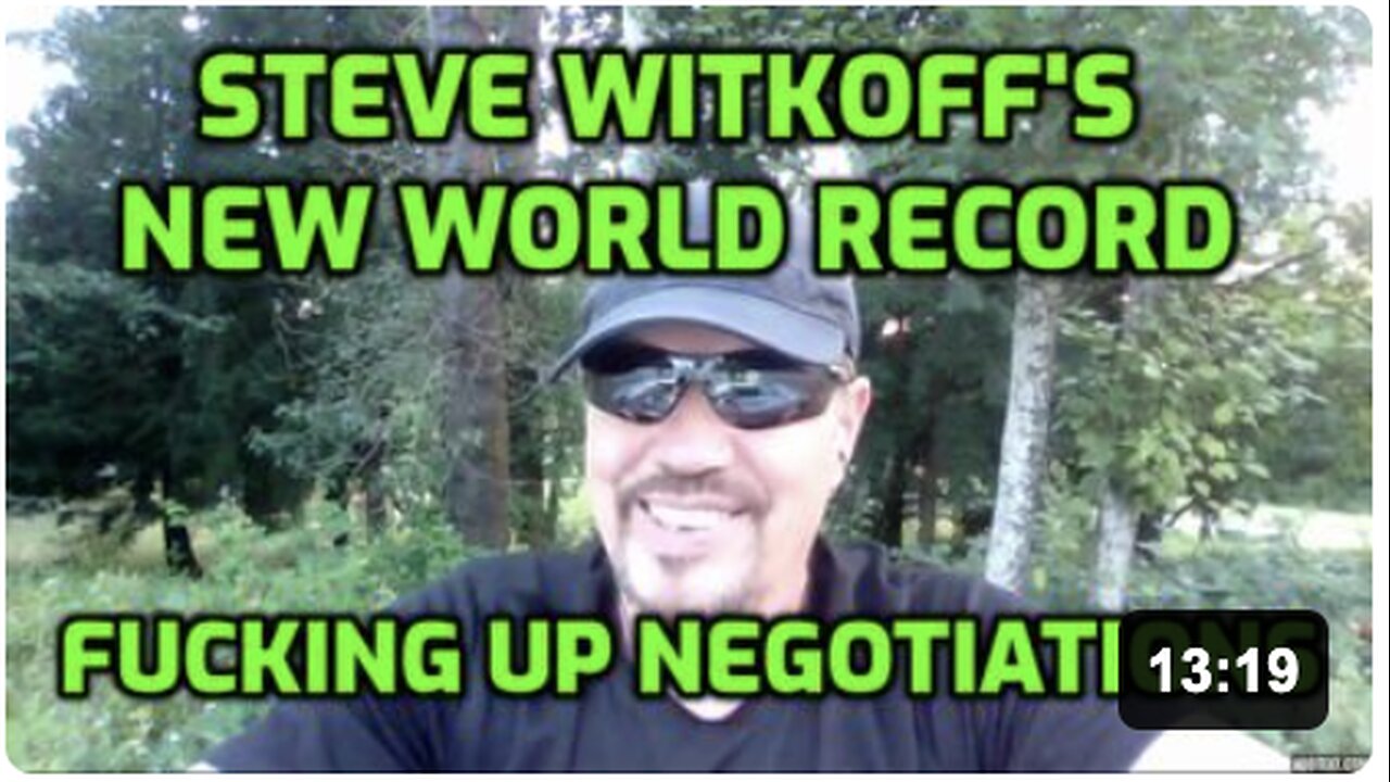 STEVE WITKOFF'S NEGOTIATION PREMATURE EJECTULATION PROBLEM