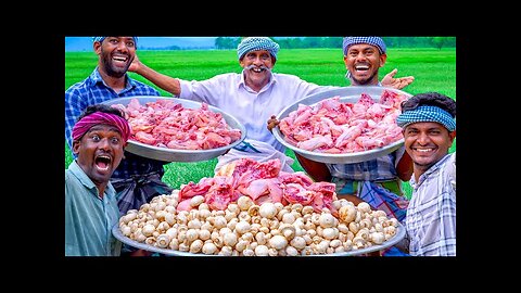 MUSHROOM CHICKEN | Delicious Chicken Recipe Cooking in Village | Quick and Easy Creamy Recipe Making