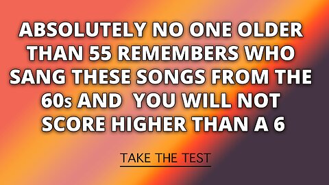 Who Performed These 1960s Hits?