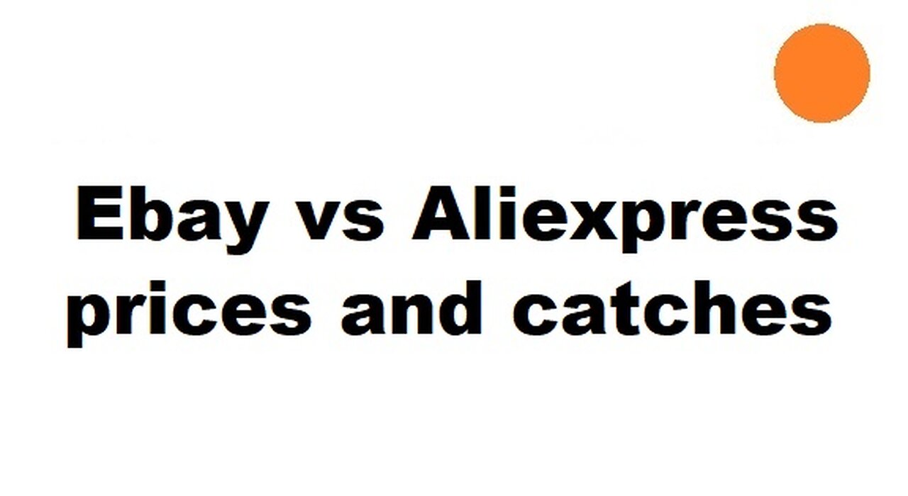 Aliexpress item compared with Ebay - prices comparison and catches