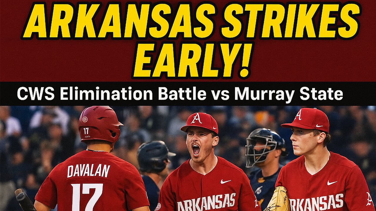 Arkansas Baseball Dominates Murray State in College World Series Elimination Game | newsdrift