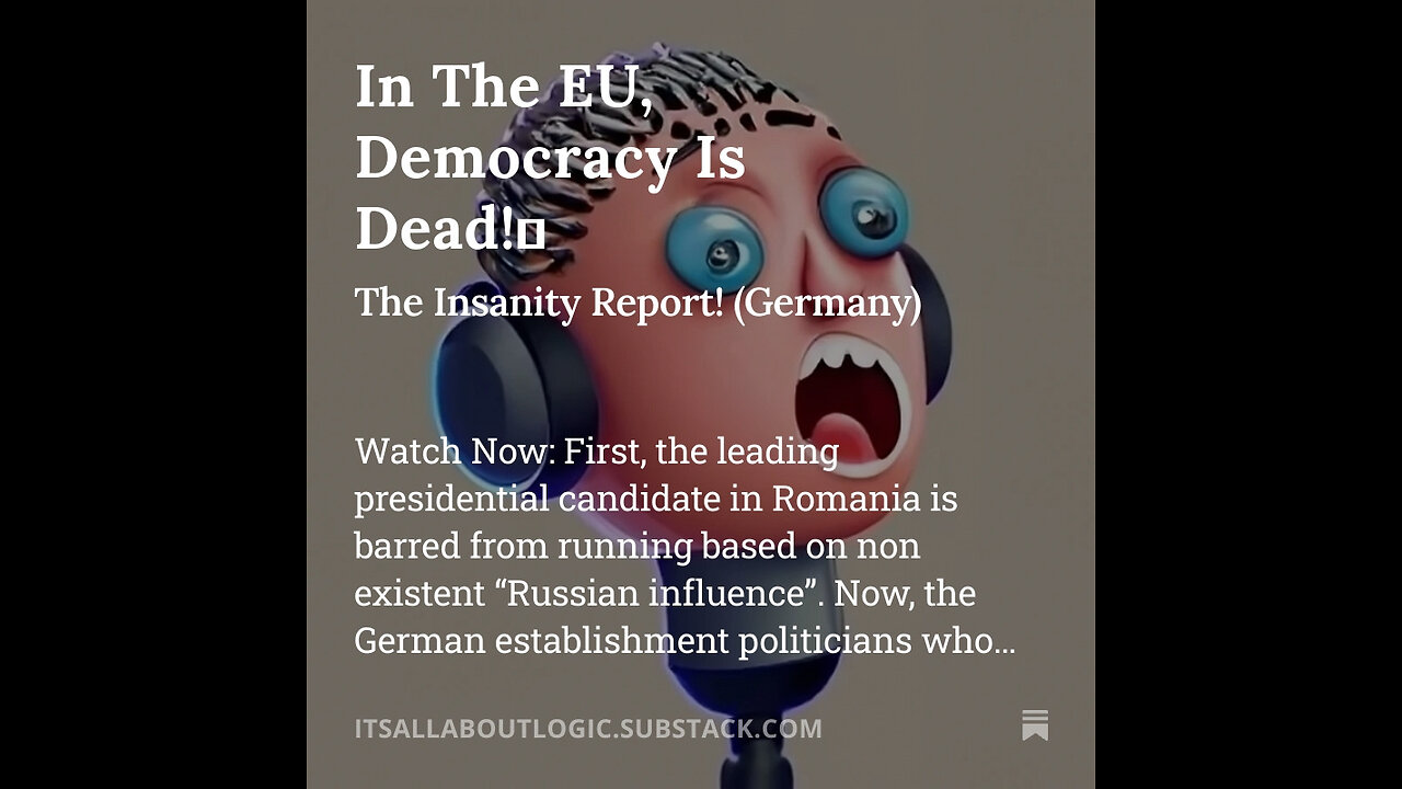In The EU, Democracy Is Dead!☠️