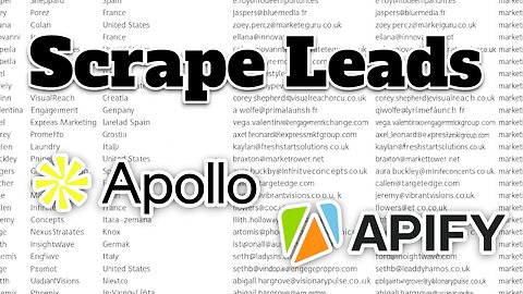 Get Thousands Cheap Leads with Apollo.io & Apify | Best Lead Scraping Automation