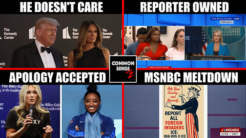 Trump Doesn't Care | Karoline Leavitt Owns Reporter | Simone Biles Apology | MSNBC Meltdown