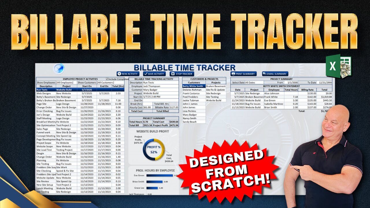 Can Excel Compete With Paid Time Trackers? I Built One To Find Out