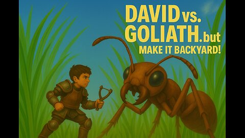David vs Goliath… but Make It Backyard! 🪳✝️