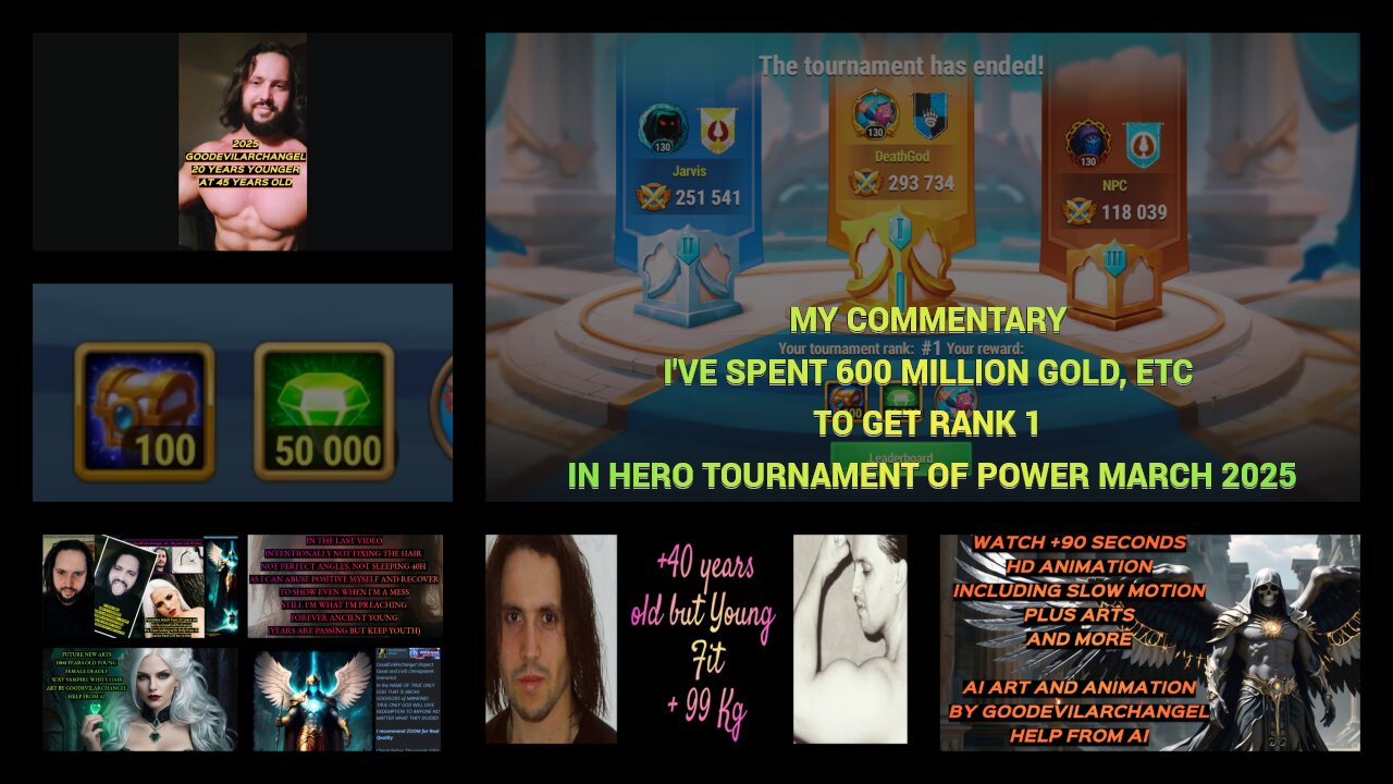 I'm Champion Rank 1 in Hero Tournament of Power for March 2025 | Hero Wars