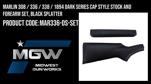 Marlin 308 / 336 / 338 / 1894 Cap Style Stock and Forearm Set, Black Splatter - MAR336-DS-SET