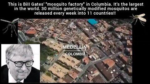 BiII Gates' genetically modified 'mosquito factory' - Releases 30mill/week into 11 Countries 💉☠️💉