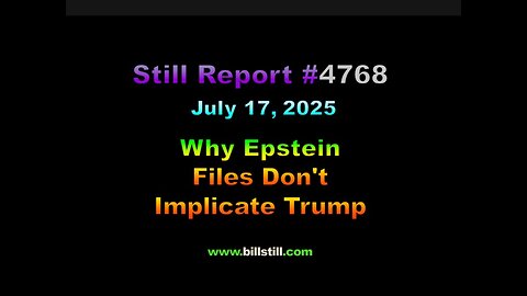 Why Epstein Files Don’t Implicate Trump !!!, 4768