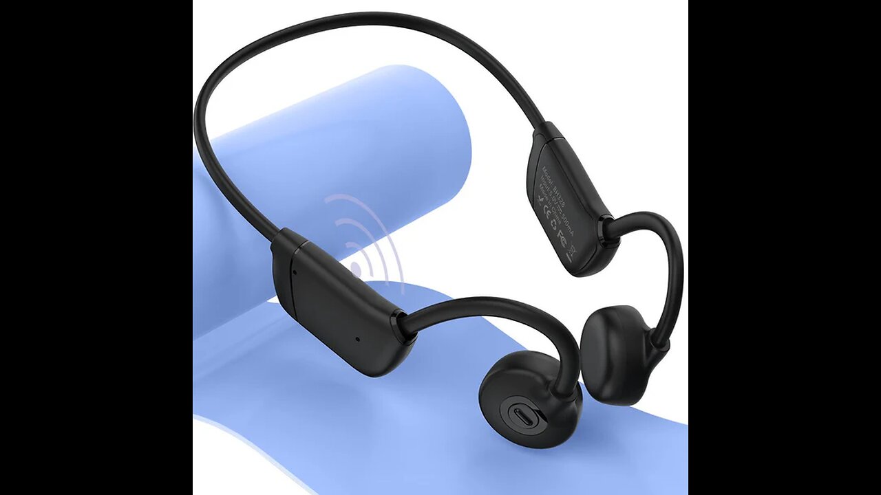 Bone Conduction OverEar Bluetooth Earbuds, with 32G Memory and IPX6 Waterproof, for Commuting Sports