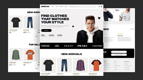 🚀 Shop Co – Next.js Ecommerce Website Design | Modern UI with Tailwind CSS