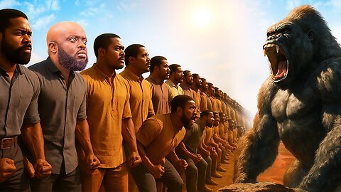 100 Men Vs 1 Gorilla
