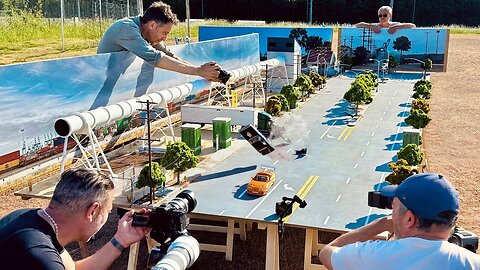 Fast and Furious final race (Supra VS Charger) behind the scene with miniatures