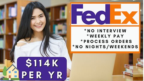 Fedex is Hiring Remote! + (Paid Weekly) No Interview Work From Home Jobs 2025