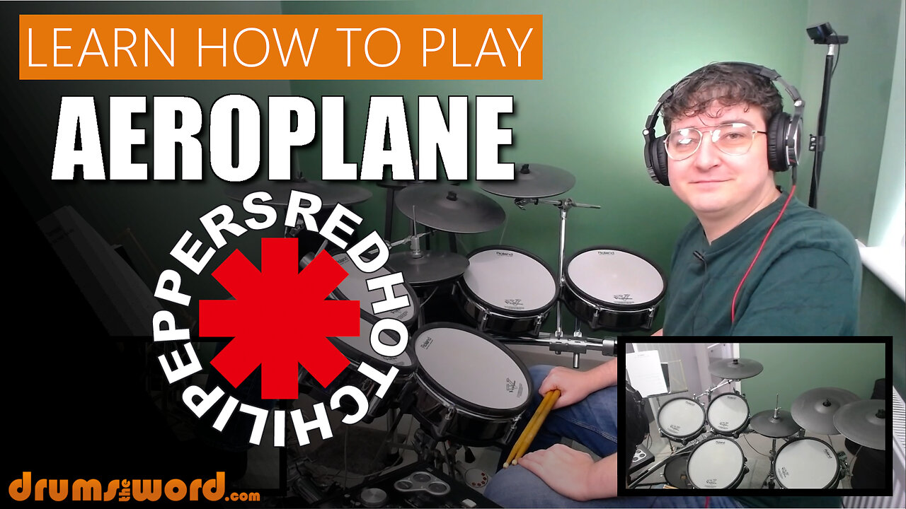 ★ Aeroplane (Red Hot Chili Peppers) ★ Drum Lesson PREVIEW | How To Play Song (Chad Smith)