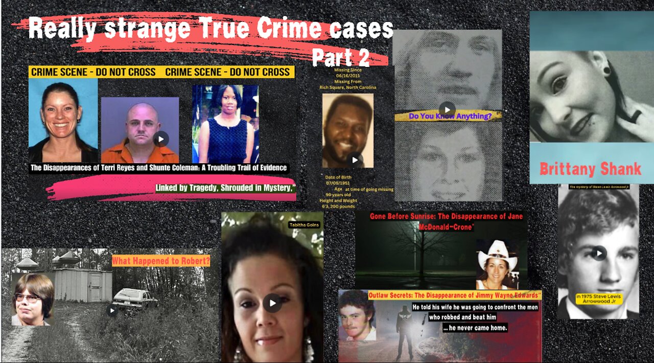 Really strange True Crime cases PT 2