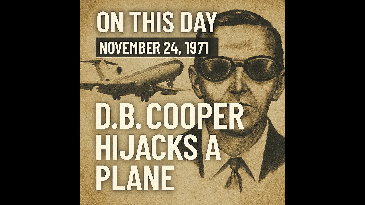 1971: D.B. Cooper Hijacks a Plane — November 24, 1971