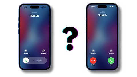 Why Apple has two call Screen ?