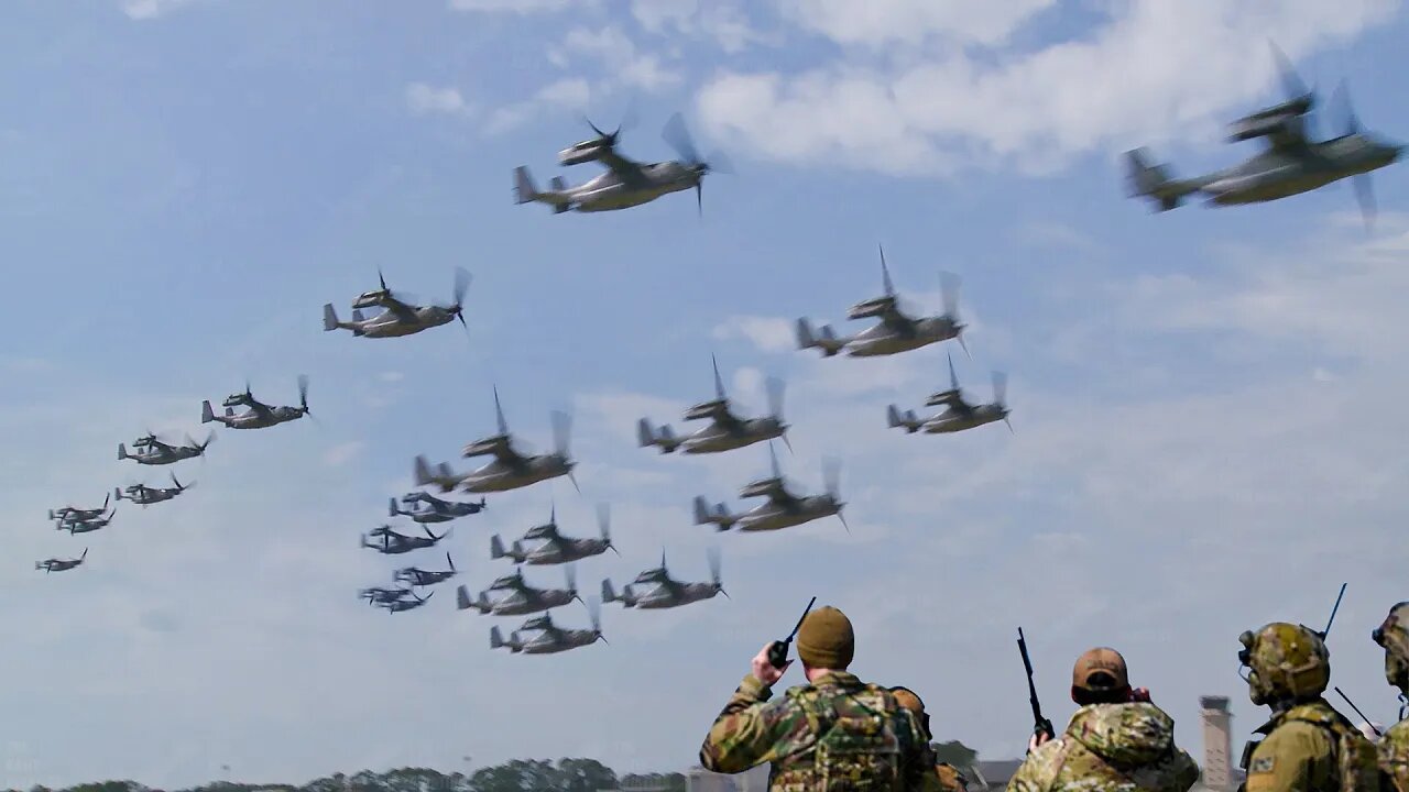 US V-22 Pilots Pull Off Insane Low Formation Flights