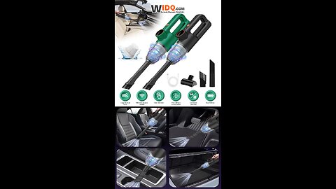 🧹 Multifunctional Cordless Vacuum Cleaner – Powerful Suction, Long Battery Life, LED Lighting! 🚗