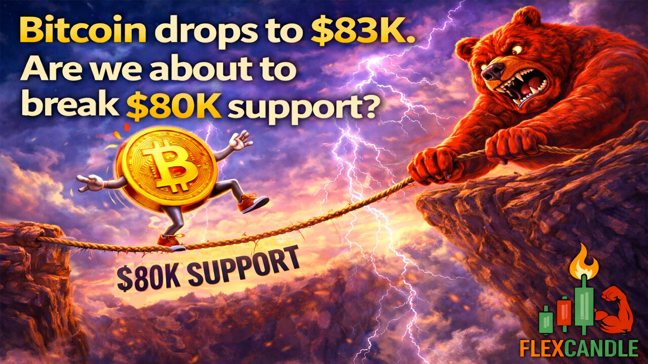 Bitcoin Slams to $83K… Is $80K About to Break or Hold the Line? 💥📉 EP. 275