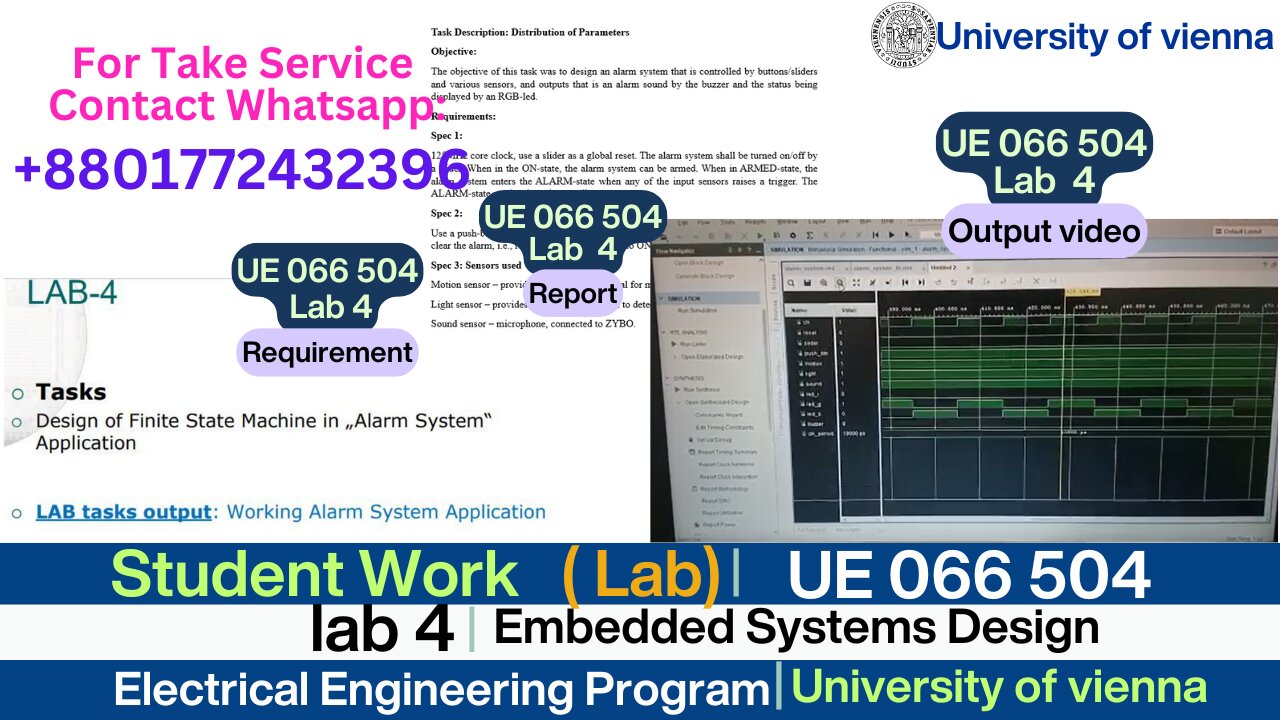 Client Work (Lab )| UE 066 504 Lab 4 Report Smart Alarm System | University of Vienna