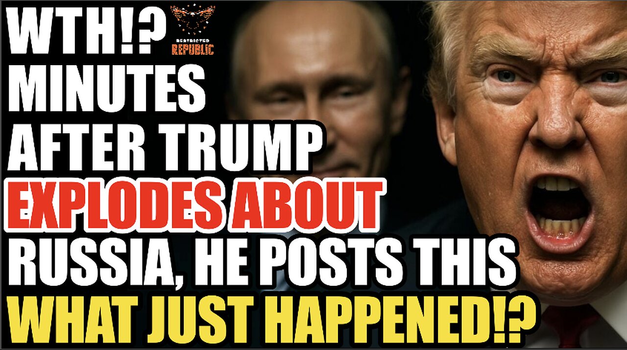 WTH!? Minutes After Trump Explodes About Russia, He Posts This! What The Hell Just Happened!?