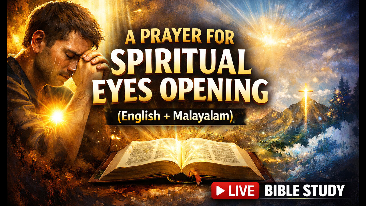 A Prayer For Opening Your Spiritual Eyes || Bible Talk & Prayer