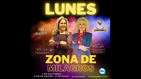 ZONA DE MILAGROS CON LA DOCTORA MAURICIA PEREZ