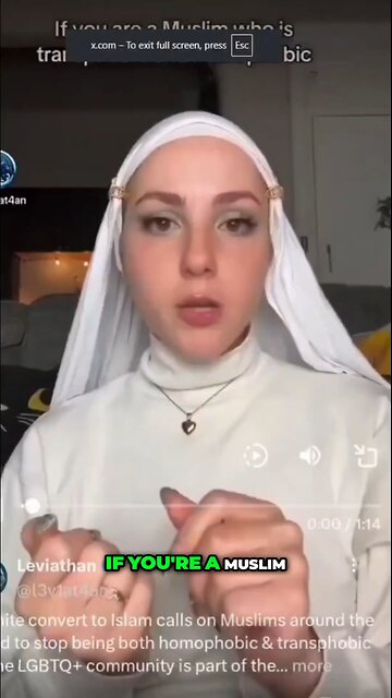 white woman lectures Muslims how to Muslim