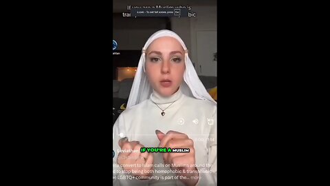 white woman lectures Muslims how to Muslim