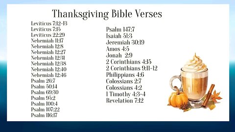 Thanksgiving Bible Verses 📖