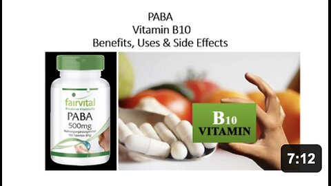 PABA - Vitamin B10 Benefits, Uses & Side Effects