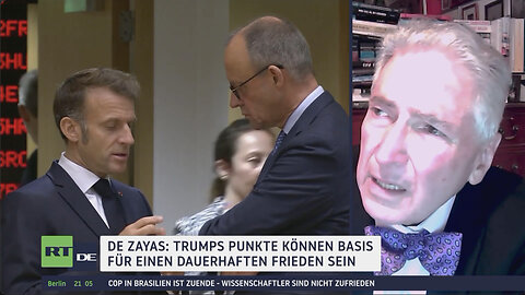 Zwei Friedenspläne, zwei Welten: De Zayas’ scharfe Kritik an Europas Ansatz