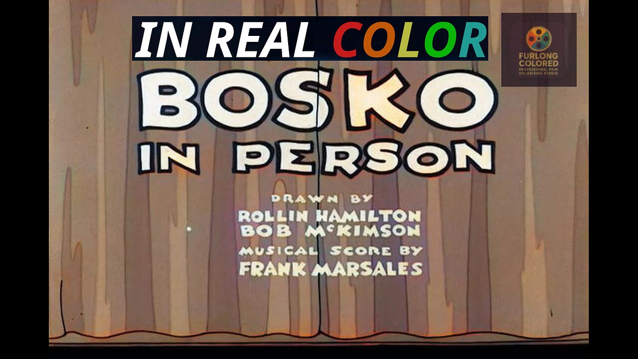 🎤 Bosko in Person (1933) — In Real Color