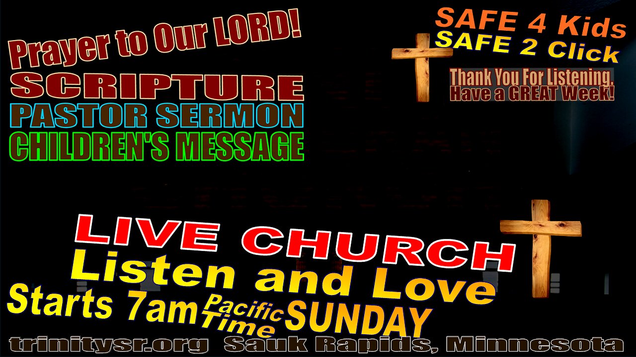 20250803 August 3rd LIVE STREAM Church Service Trinity Lutheran Sauk Rapids MN