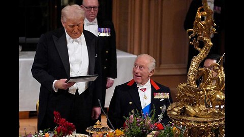 WATCH King Charles gives a toast to President Trump at the State Banquet in Windsor Castle - 9 17 25