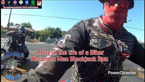 A Day in the life of a Biker Mofomen Men Blackjack Run #theoutlawpreacher