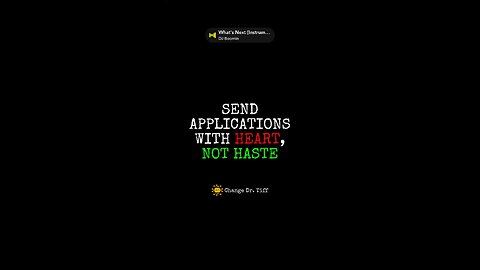 Job applications