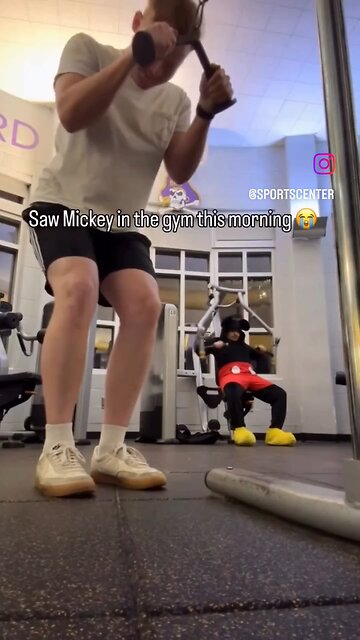 Saw Mickey at the gym