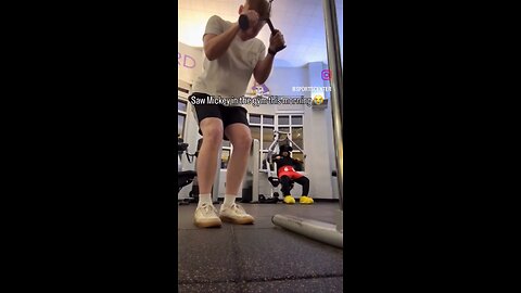 Saw Mickey at the gym