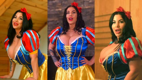 Model, actress Korina Kova in amazing Snow White role play