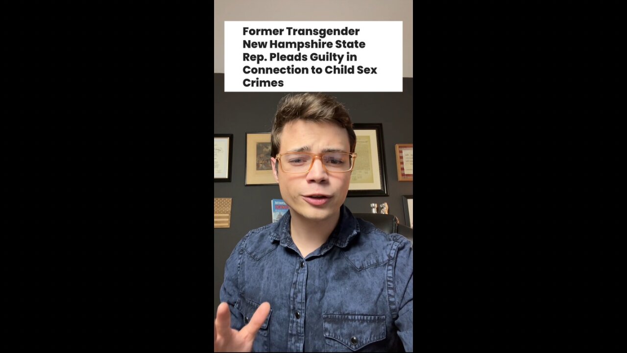 Victor Reacts: Transgender Former State Rep Pleads Guilty to Child Sex Crimes Involving Daycare